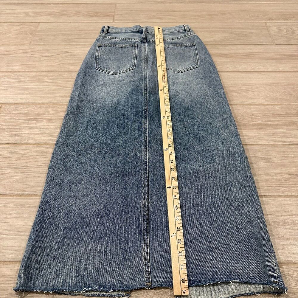 Steve Madden Avani Denim Skirt Light Blue Size 2 - Picture 6 of 8